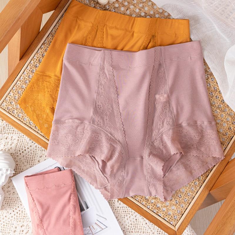 Modal Soft Panties High Waist Large Size Boyshorts Women's Underpants Cotton Crotch Breathable Underwear