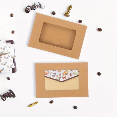 1 Set Containing 50 Pieces of Window Envelope Cartons. These Are Also Known As Wrapping Box Paper Envelopes or Envelope Boxes.