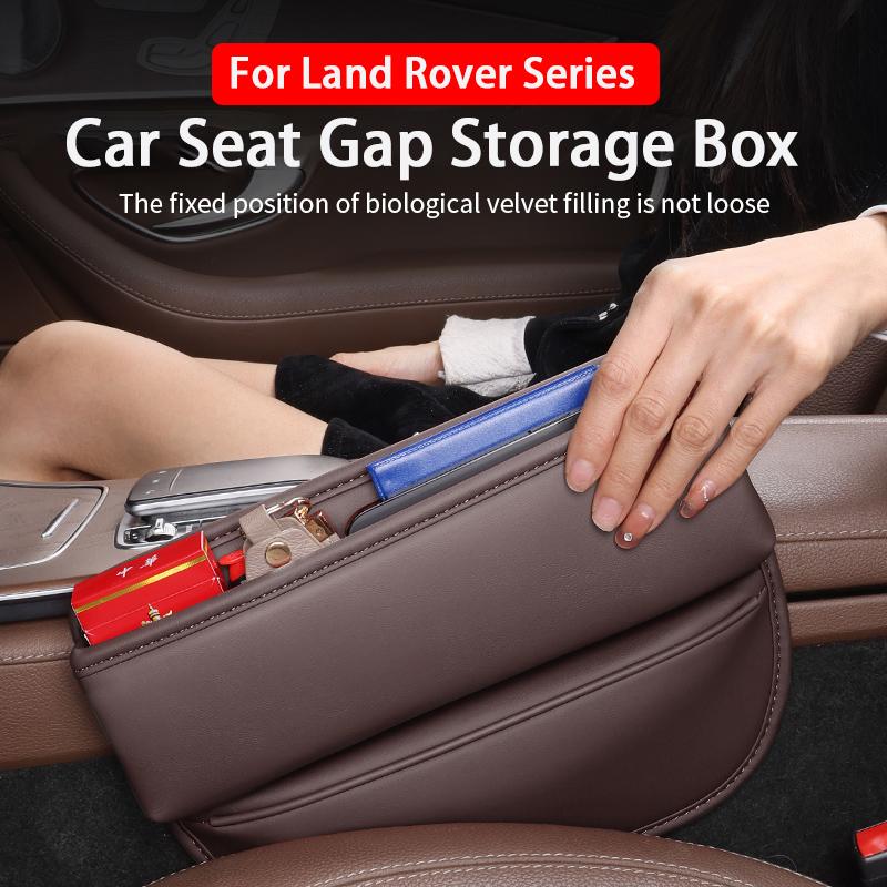 Car Seat Crevice Storage Organizer Box for Land Rover Freelander Evoque Range Rover Velar Defender Discovery Gap Filling Box
