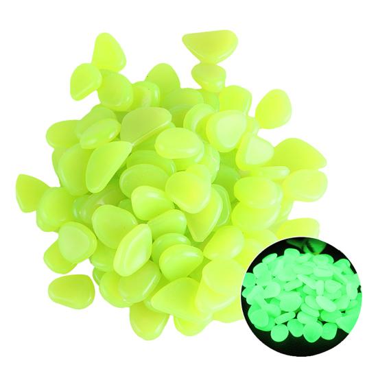 

Glow-in-the-Dark Garden Stones, 1cm Night Guide Luminous Pebbles, Decorative Aquarium Pebbles, Resin Glowing Stones for Outdoor Landscaping Pathway A