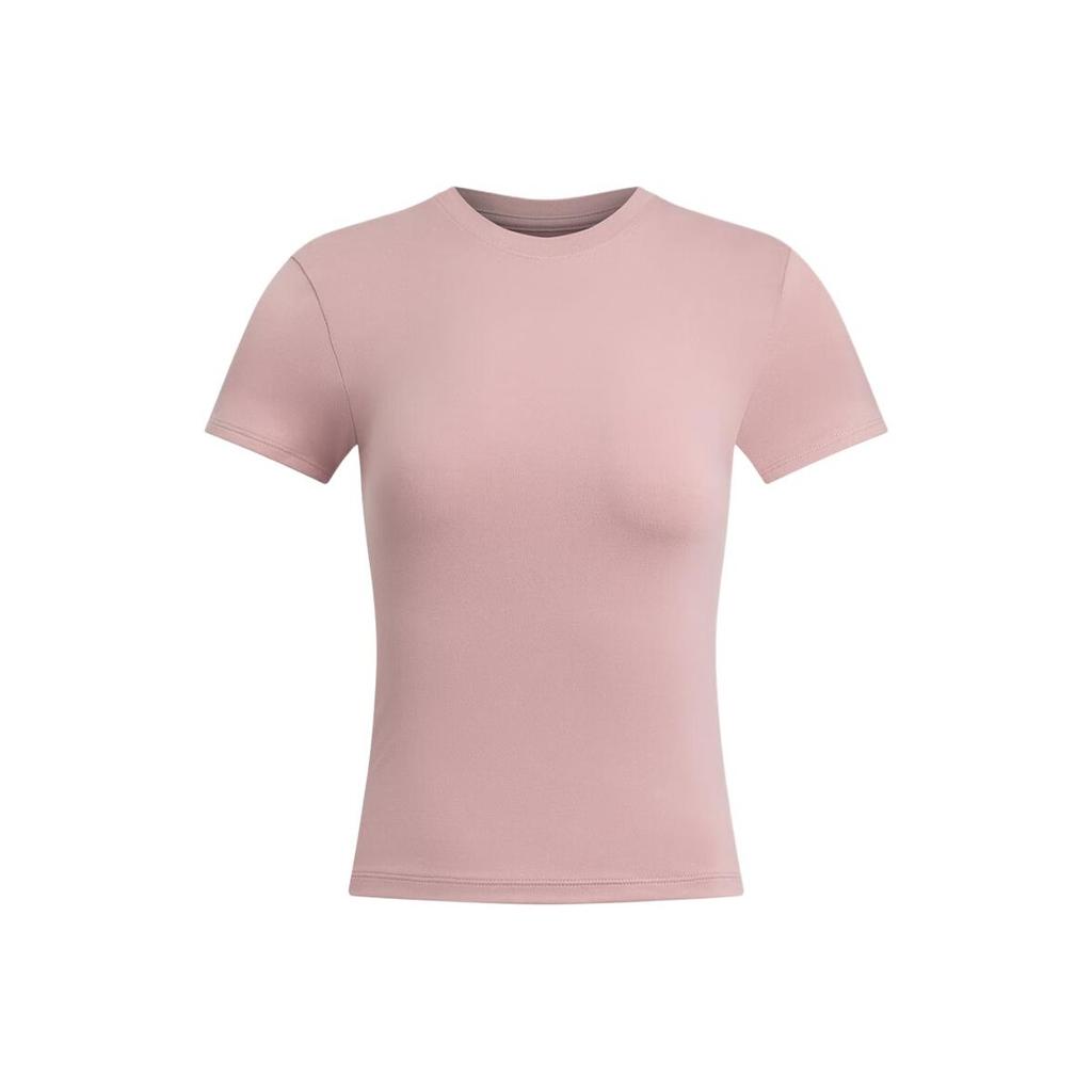 Under Armour Solid Color Comfortable Versatile Round Neck Breathable Short Sleeve T-Shirt Women Tops 6000341-673