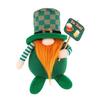 StPatrick's Day Gnomes Irish Leprechaun Tomtes Plushes Handmade March Nisse Elf Dwarf Farmhouse Tiered Tray Ornaments