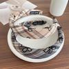 French Wool Wavy Dot Headband: Elegant & Trendy Autumn/Winter Women's Hair Accessory