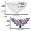 Handmade Creative Shape Moth Keychain Epoxy Resin Mold Necklace Pendant Silicone Mould DIY Crafts Jewelry Casting Tool Wholesale