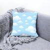 Soft White Cloud Texture Design Cushion Cover Premium Comfort Reversible Pillow Cove in One Design for Any Room  Car Interior