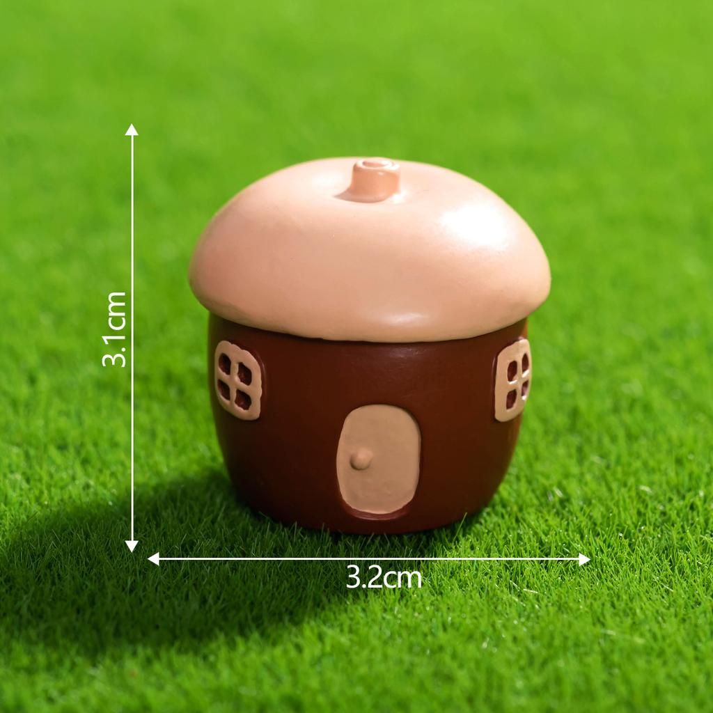 Micro Landscape Decoration Cute Forest Tree House Small House Resin Crafts Diy Tabletop Decoration Accessories