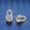 S925 Sterling Silver Moissanite Gourd Stud Earrings - Exquisite, Shiny, Niche Design, Light Luxury Jewelry