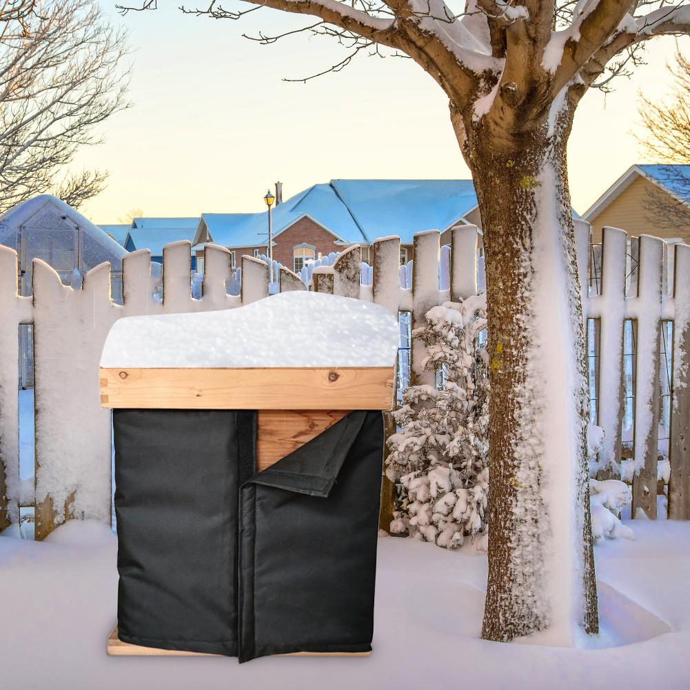 Hochwertige Winter-Bienenstockhülle aus 600D Oxford, verstellbare Isolierabdeckung für die Bienenzucht mit Belüftungsöffnungen und umweltfreundlichen Materialien