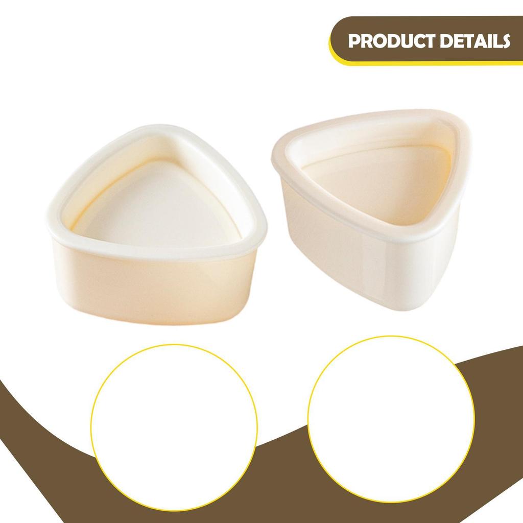 2 Pieces Triangle Rice Ball Maker for Home DIY Tool Special Sushi Container