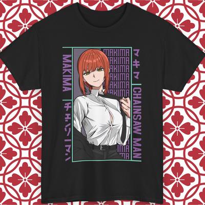 Maglietta Anime Makima Motosega Manga Unisex Tutte le Taglie Regalo T-shirt Grafica