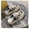 Internet celebrity thick-bottomed bag head half slippers outer wear summer women 2025 new mesh breathable casual small white cool slippers