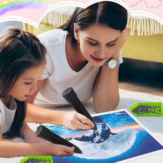 Elektrické pero na diamantové malování Vakuové pero na umisťování kamínků Bezdrátový nástroj na diamantové malování bez vosku pro DIY projekty Řemeslná přesnost