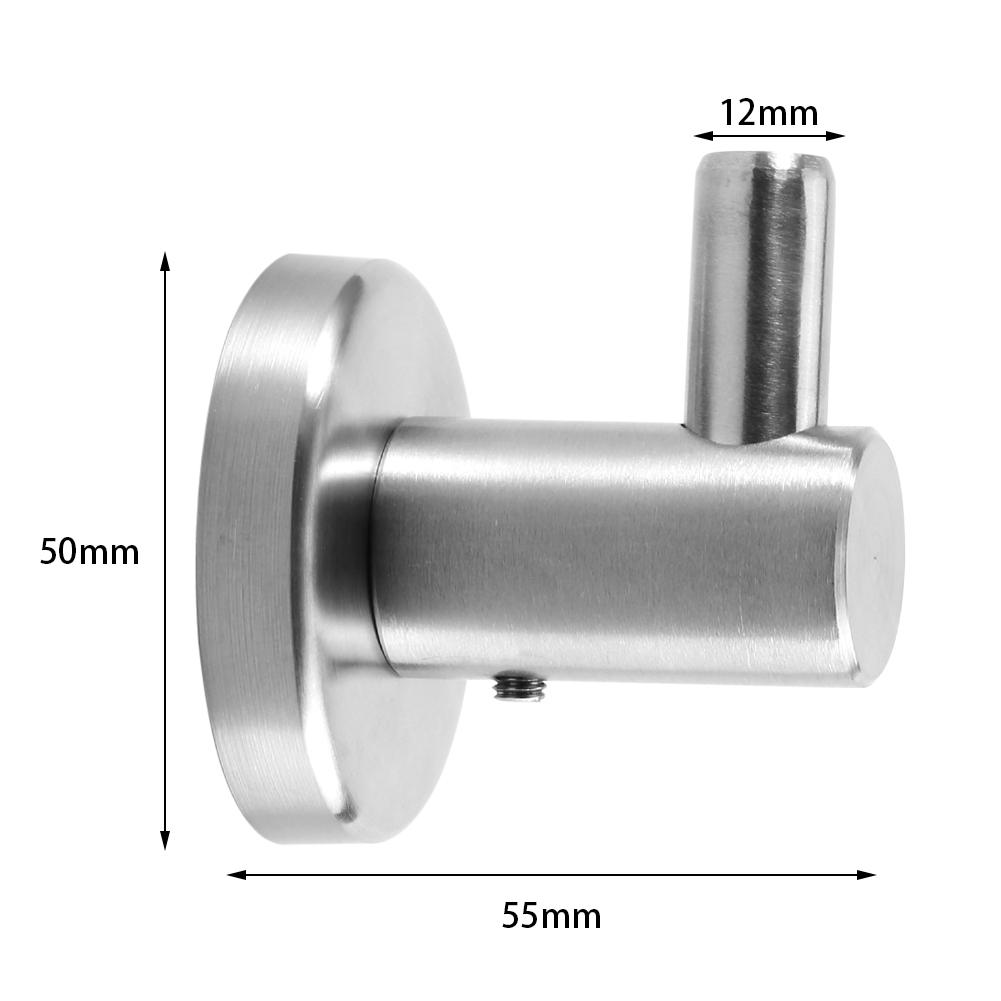Durable 304 Stainless Steel Bathroom Kitchen Wall Mounted Single Clothes Hook Home Towel Hanger