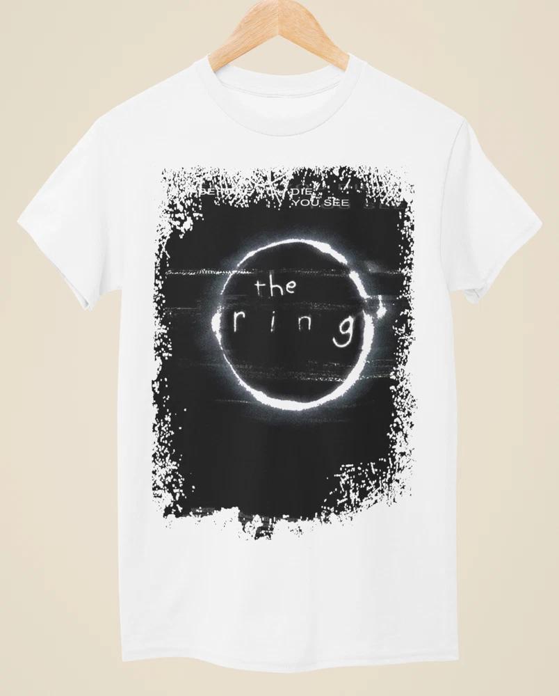 The Ring Movie Poster Inspired Unisex White TShirt S