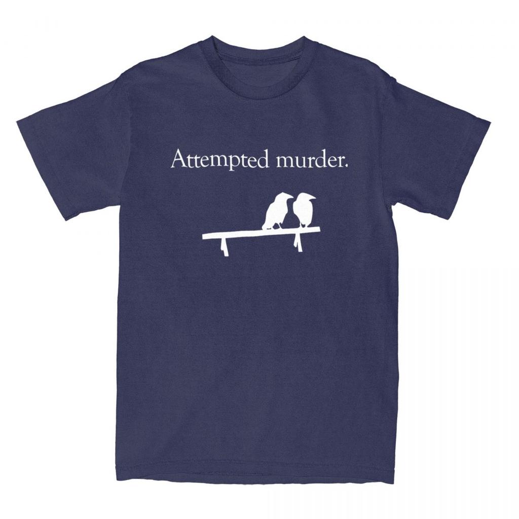 Men Women Attempted Murder Shirt Accessories 100% Cotton Tops T-shirt Vintage Tees Summer