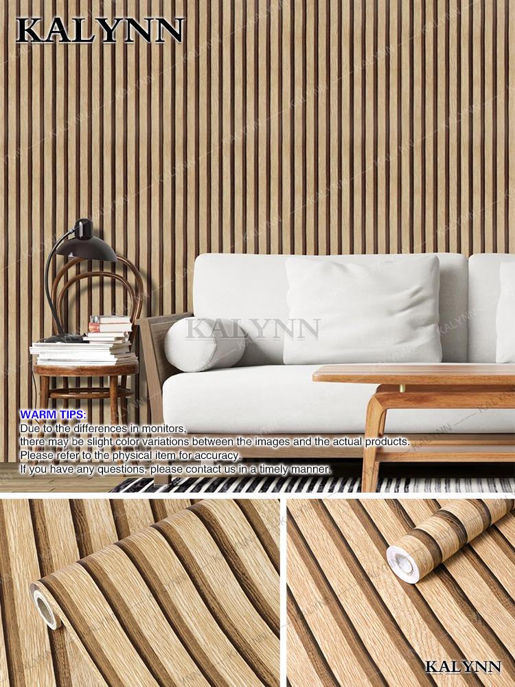 Peel and Stick Wallpaper Wood Plank Faux Wood Contact Paper Removable Self-Adhesive Vintage Wall Covering Prepasted Decorative S