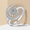 New   Copper Ring Stars 5A Zircon For Women Wedding Engagement Jewelry Accessories Fashion High Quality Gift