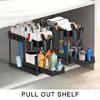 Fashionable Sink Pull Out Drawer Rack 2 Tiers Kitchen and Bathroom Organizers Portable Modern Countertop Storage