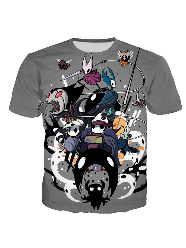 Summer Hollow Knight Game 3D Print T-Shirts Men Women Fashion StreetwearShort Sleeve