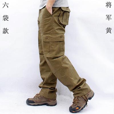 Multi-pocket Overalls Casual Trousers Straight Work Uniform Labor Insurance Sports Loose Men's Trousers Elastic Trousers