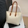 New Large Capacity Faux Leather Tote Bag for Women Office Commute Shoulder Handbag Casual Work Purse