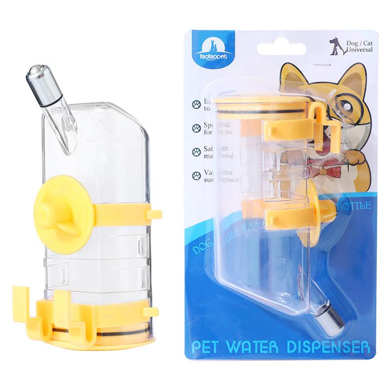 2026 New Hanging Pet Water Bottle Automatic Cat Dog Feeder Cup Clip on Cage Water Dispenser for Small Animals MIT