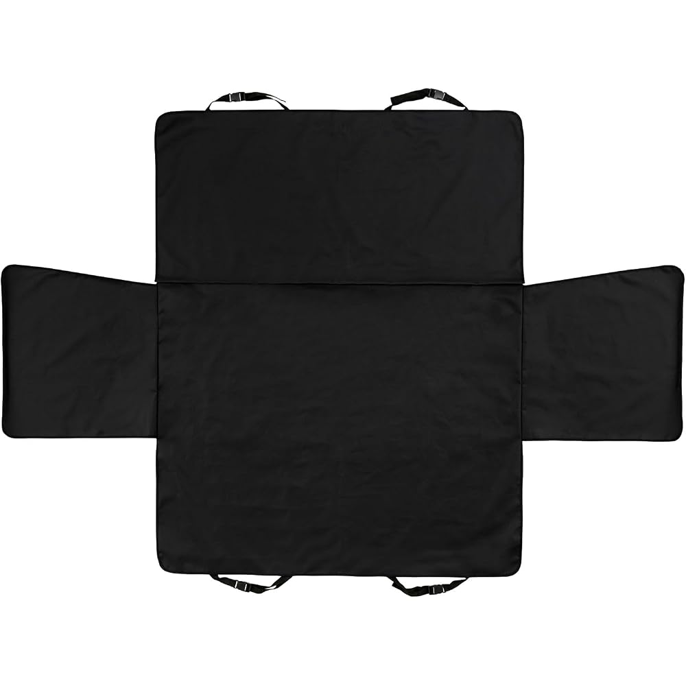 BONFORM Finepet Waterproof Pet Seat Cover, Black, Rear Seat, One Size Fits All, Easy Installation, Compatible with Rear Seat Belts, 4125-04BK