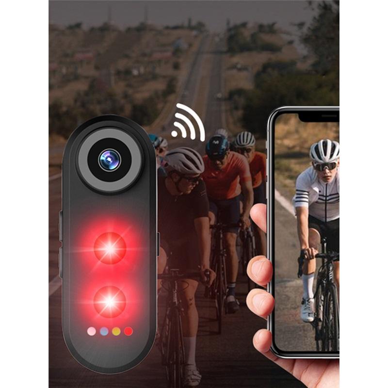 Cameră Lumini Spate - Cameră Unghi 150° Radar Lumini Spate Ciclism Bicicletă Lumină Spate Inteligentă cu Radar pentru Biciclete de Munte, Rutieră, E-Bikes