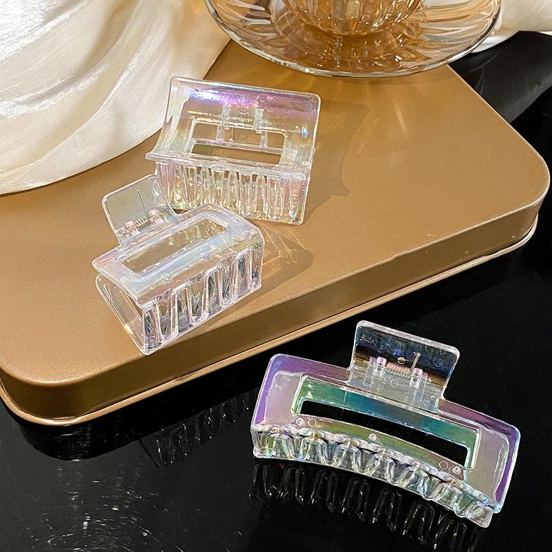 Mermaid Princess Hairpin Fashion Girl's Transparent Advanced Sense Dazzling Pearly Grab Clip Hair Clip Hair Accessories