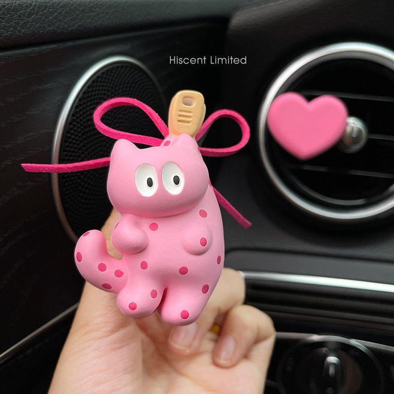 Cute Cat Car Air Freshener Diffuser Stone Car Air Conditioning Vent Decoration Perfume Car Interior Fragrance Ornament