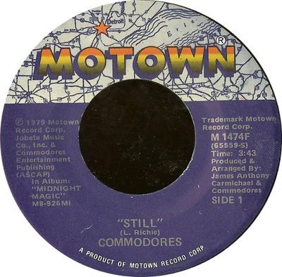 7-Zoll Schallplatte COMMODORES - Still M1474F Motown 1979 US Soul/Funk Gebraucht