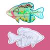 Father's Day Fishing Pendant Decor Silicone Mold Epoxy Resin Casting Jewelry Tool Making Diy Craft Home Decoration