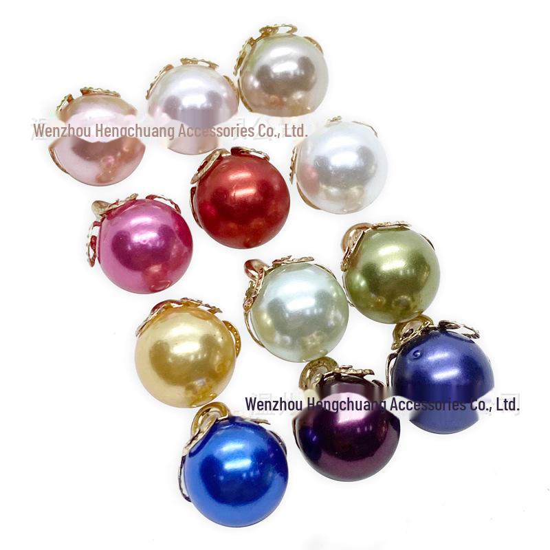 Hengchuang Colorful Imitation Pearl & Metal Buttons for DIY Sweater, Shirt & Clothing Accessories