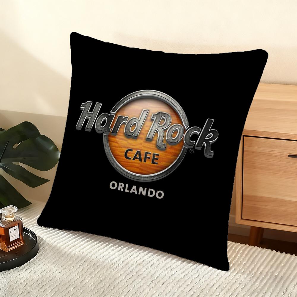 Luxury H-Hardrock Cafe Cushion Cover Soft Short Plush Pillow Cover Smooth Cozy Texture Aesthetic Cushion Case Home Decor
