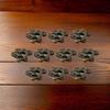 Mini Antique Bronze Wood Box Latch Clasp Lock 10 Pieces with Screws Right Hook for Jewelry Boxes Toolboxes and Storage Boxes