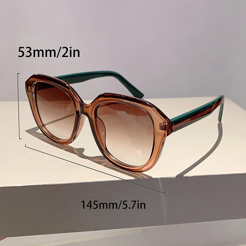Fashion White Decoration Sunglasses Chic Square Design Women Sun Shades Oversize Sun Glasses for Travelling Driving