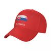 Gorra de Béisbol Bandera de Eslovaquia Fresca Aficionados Eslovacos Sombrilla Salvaje con Visera Ajustable Gorras de Exterior para Mujeres Unisex