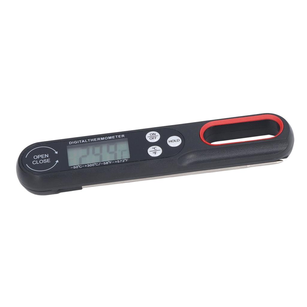 Digitales Lebensmittelthermometer Schnell ablesbar Genau Klappbar Lebensmittel BBQ Grill Kochtemperaturmesser mit Batterie