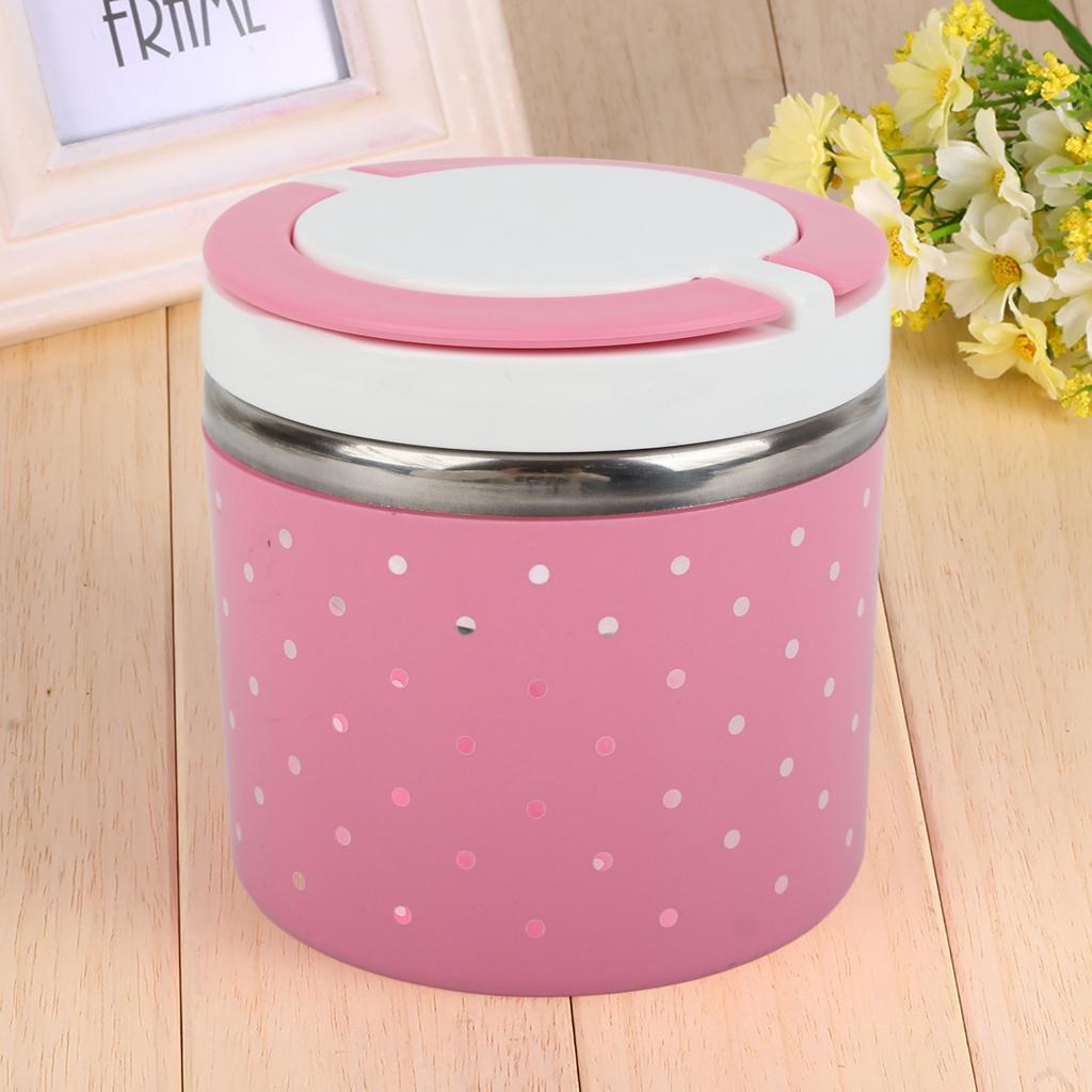 1-lagers rostfritt stål isolerad termisk matlåda matbehållare varm matbehållare matförvaringslåda termisk matlåda