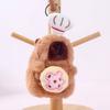 Kapibara plush toy afternoon tea capybara doll pendant pink keychain doll gift girl doll