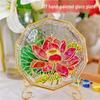 Hand-Painted Glass Plate DIY Kit: Jewelry or Fruit Plate for Mother's Day, Salon Team Building, or Handmade Activities