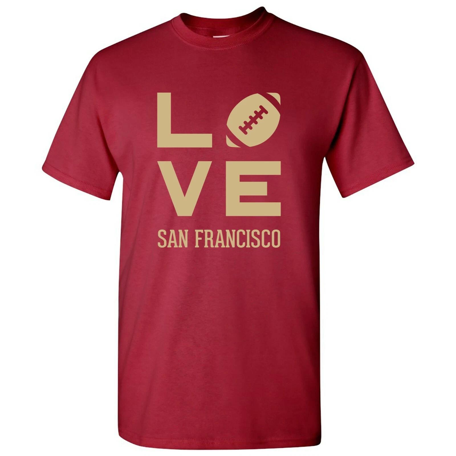 

San Francisco Love Football - Sports City Pride Tailgating T -Shirt - Cardinal L