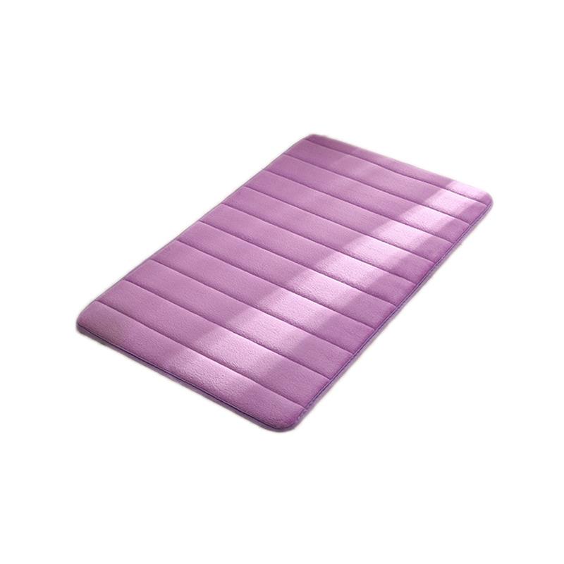 Home Badematte Korallenvlies Badezimmer Teppich Wasseraufnahme Rutschfester Memory Foam Saugfähiger waschbarer Teppich Toilettenbodenmatte # ww