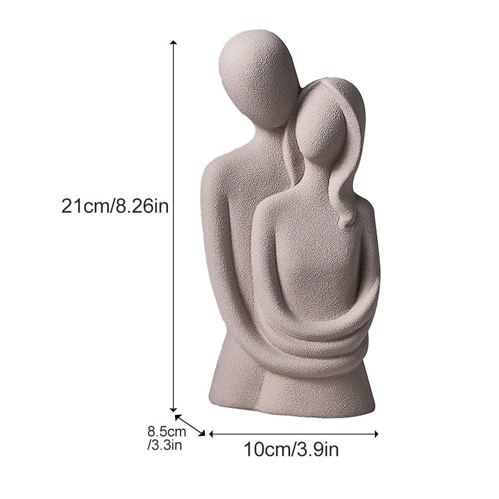 

Керамическая скульптура для гостиной, абстрактный современный подарочный стол, домашний декор, статуя пары