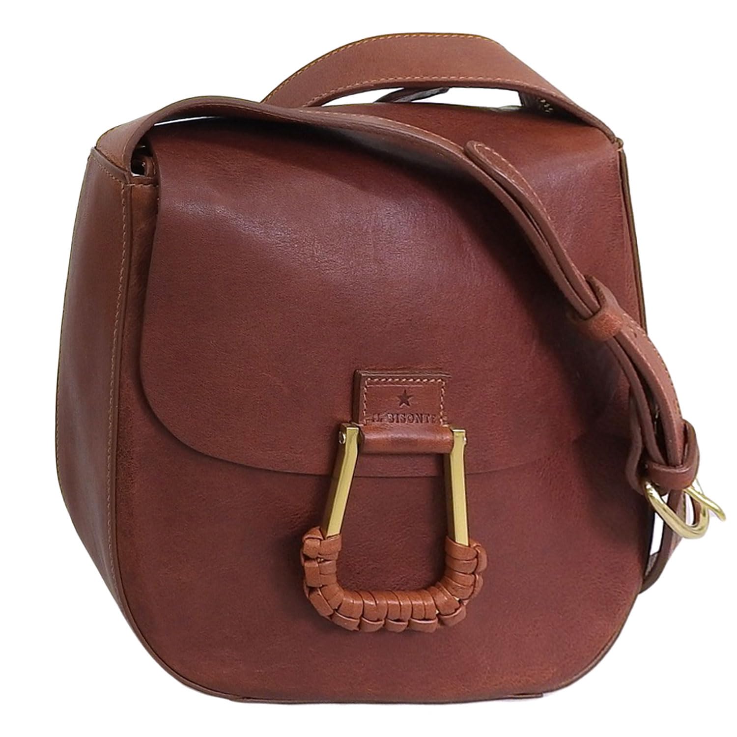 

Bag Shoulder Bag Crossbody Leather Genuine Leather Brand Shoulder BCR326 PO0001 Unisex [Ilbizonte] Women s (REDBROWN/Red Brown) [Product]