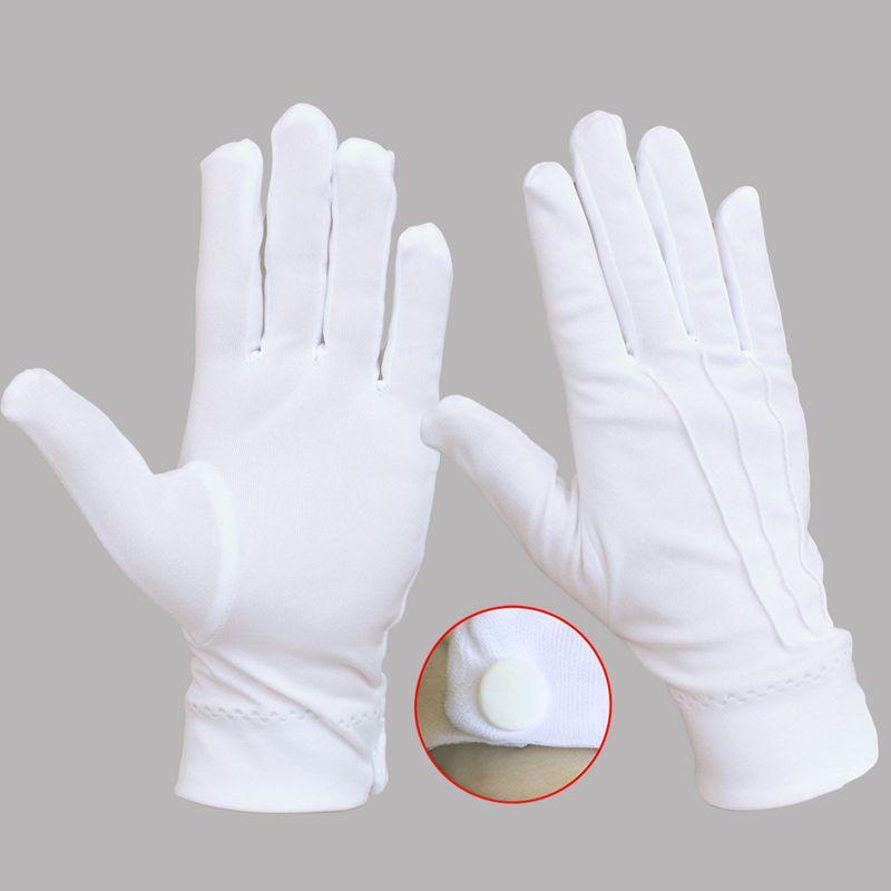 

Youyicheng Полиэстер Перчатки с Бусинами Будды для Охраны Отеля Buckle-side buckle simple 10 pairs One size