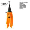 Scary Theme Party Props Cute Halloween Hanging Decor, Pumpkin Ghost Pendant with Realistic Pattern Festival Supplies Wizard Hat, Spooky Witch Ornament