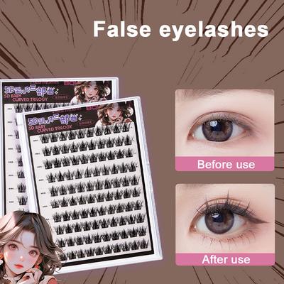 5D Wimpern Natürliche Wimpern Dramatische Falsche Wimpern Faux Cils Make-Up Künstliche Faser Gefälschte Wimpern Verlängerung