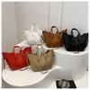 Bags Women's PU Portable Tote Bag 2025 Large Capacity Trendy Fashion Niche High-end Shoulder Bag