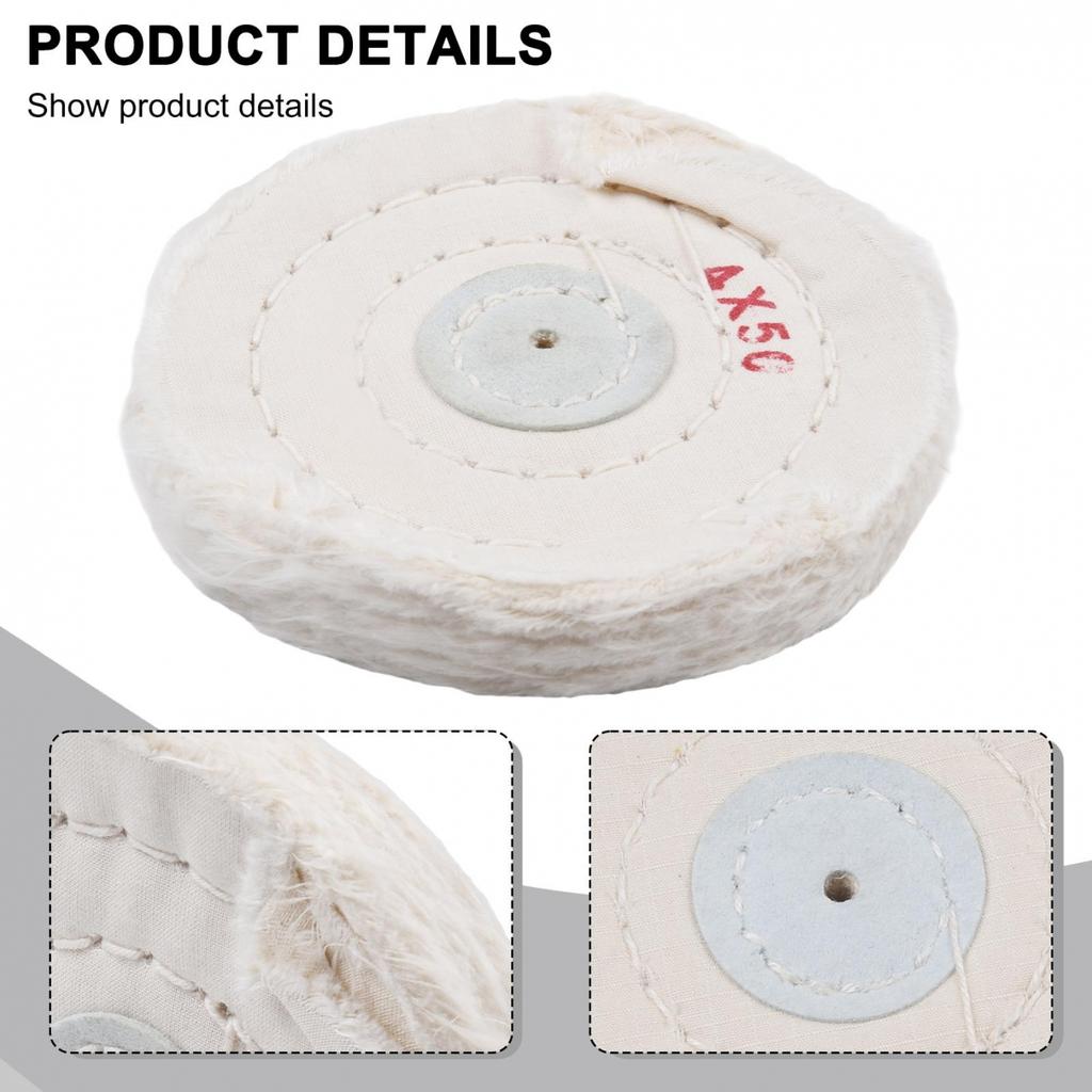 100mm/4inch Polishing Wheels 4in 50PLY Buffers Cotton Cloth
